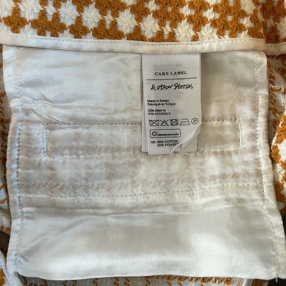 NWOT Paris Atelier & Other Stories Wide Leg Cross Stitch Trousers - Picture 9 of 15